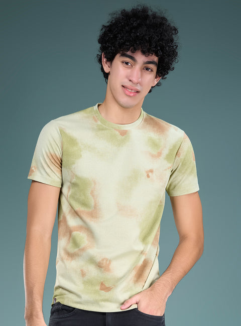 Buy Truedesign Curio Half Sleeve Tees Lime Green Online