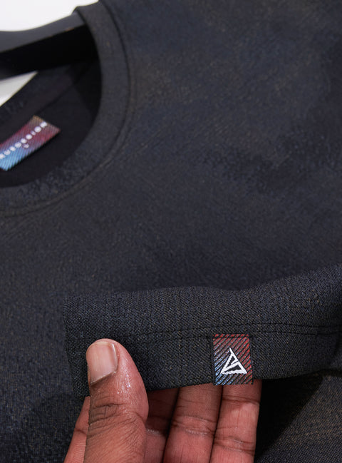 Buy Truedesign Curio Half Sleeve Tees Pitch Black Online