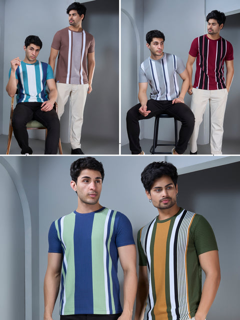Buy Truedesign Dali Striped Tees Online