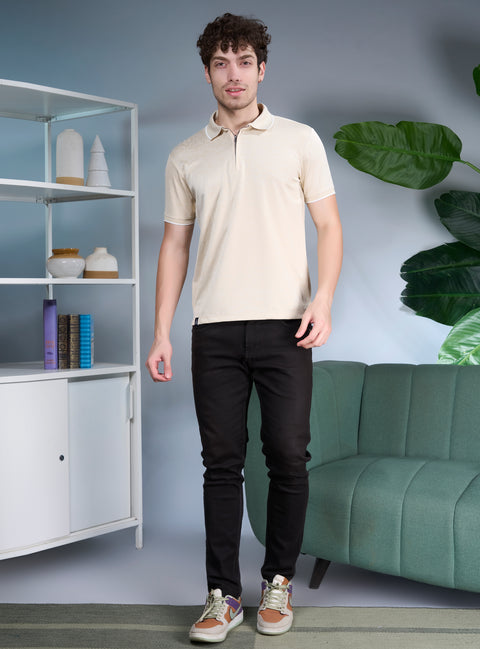 Buy Deltin Polo Tshirt  Mesa Beige Truedesign