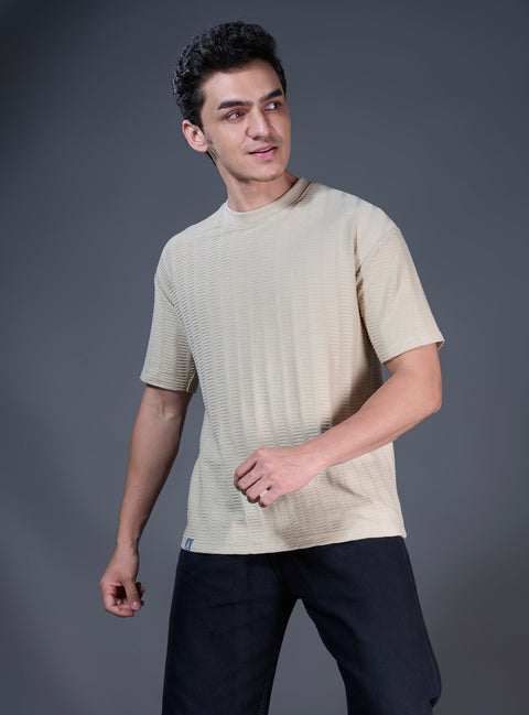 Buy Truedesign Felix Round Neck Tshirt Bone Beige Online