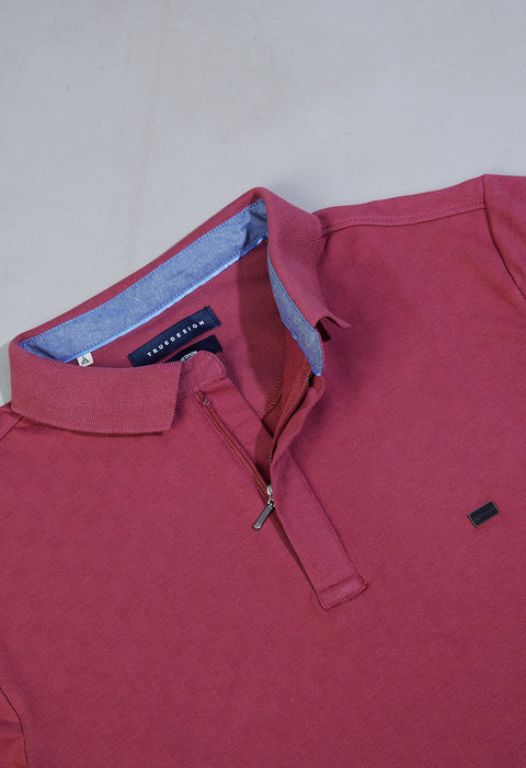 Buy Fibre Polo Tshirt Cordovan Red Truedesign