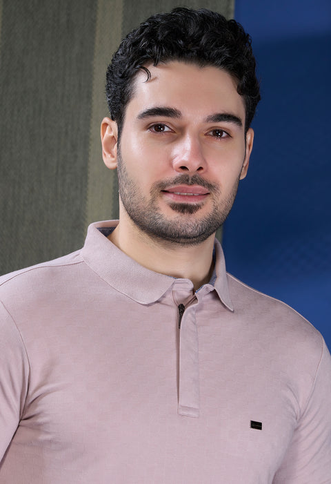 Buy Fibre Polo Tshirt Cozy Peach Truedesign