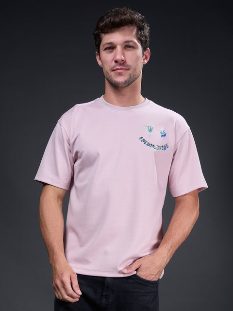 Buy Truedesign Fiji Round Neck Tshirt Pink Blush Online
