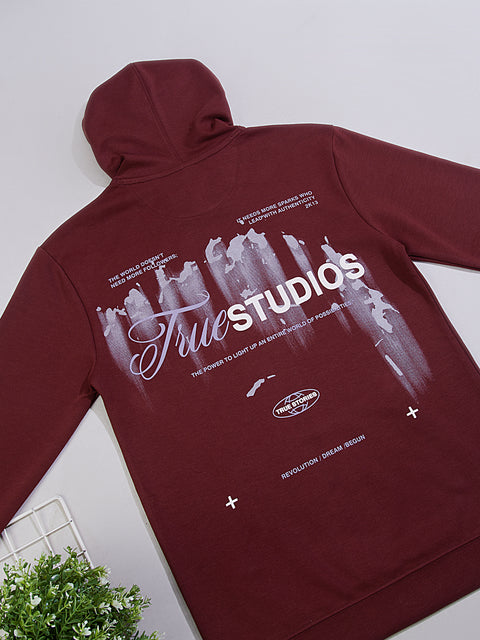 Buy Truedesign Fomo Hoodies Bordeaux Wine Online