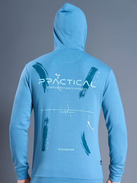 Buy Truedesign Fomo Hoodies Denim Blue Online