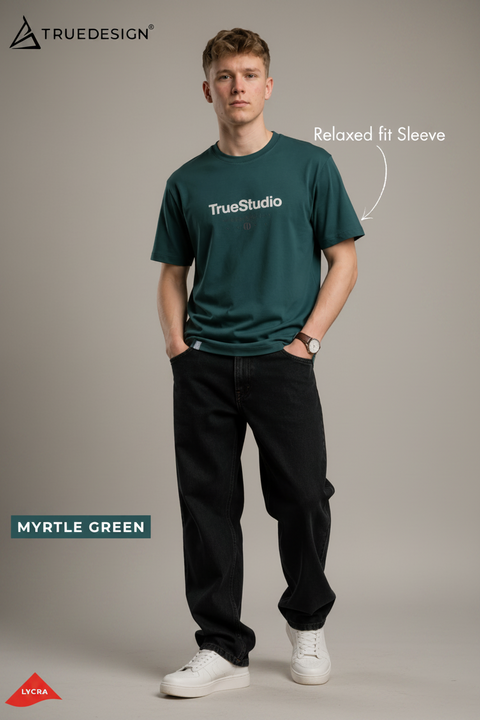 Buy Truedesign Ignis Round Neck Tshirt Myrtle Green Online