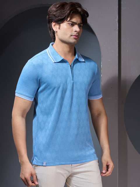 Buy Illume Soild Polo Tshirt Ruddy Blue Truedesign