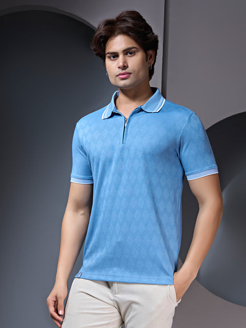 Buy Illume Soild Polo Tshirt Ruddy Blue Truedesign