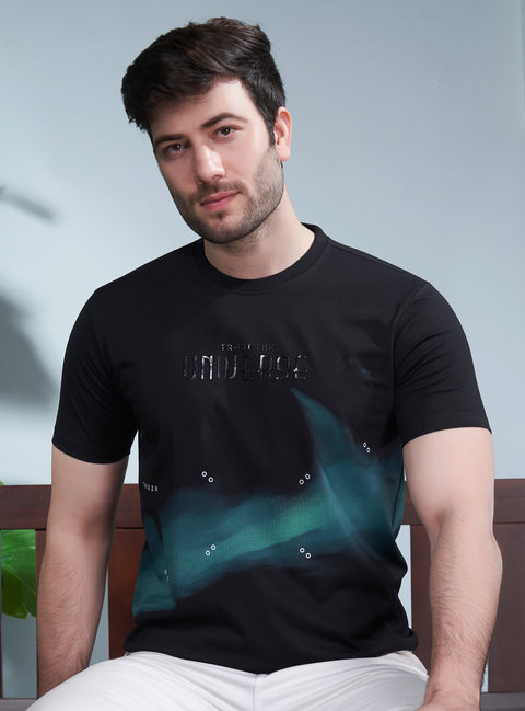 Buy Truedesign Java Round Neck Tshirt Eerie Black Online