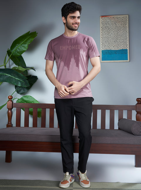 Buy Truedesign Java Round Neck Tshirt Mountbatten Purple Online