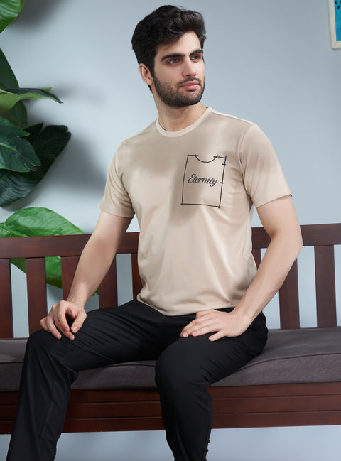 Buy Truedesign Java Round Neck Tshirt Parchment Beige Online