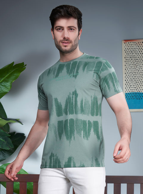 Buy Truedesign Java Round Neck Tshirt Xanadu Green Online