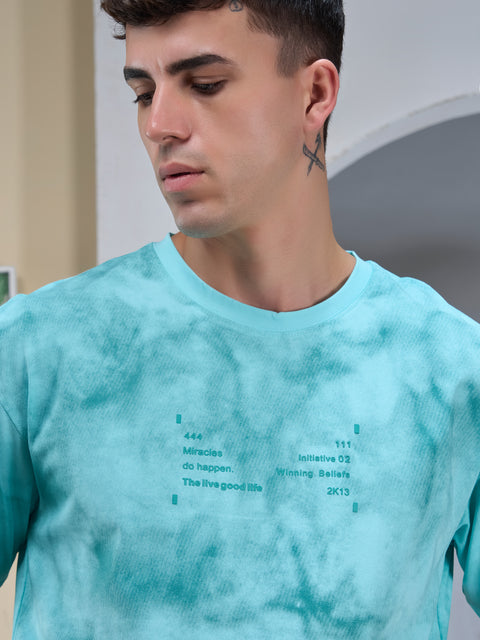 Buy Truedesign Kato Half Sleeve Tees Celeste Blue Online