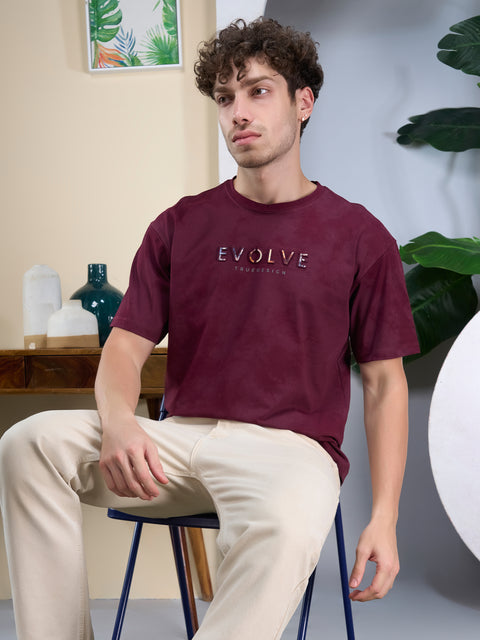 Buy Truedesign Kato Half Sleeve Tees Dark Wine Online