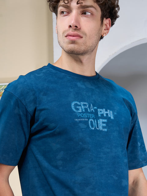 Buy Truedesign Kato Half Sleeve Tees Indigo Blue Online