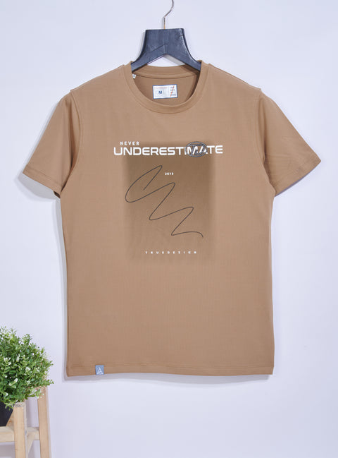Buy Truedesign Kyoto Half Sleeve Tees Chamoisee Brown Online