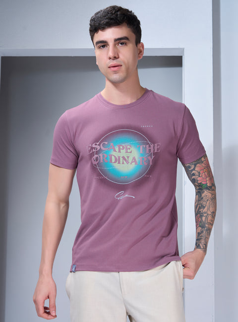 Buy Truedesign Kyoto Half Sleeve Tees Heather Purple Online