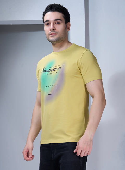 Buy Truedesign Kyoto Half Sleeve Tees Pale Gold Online