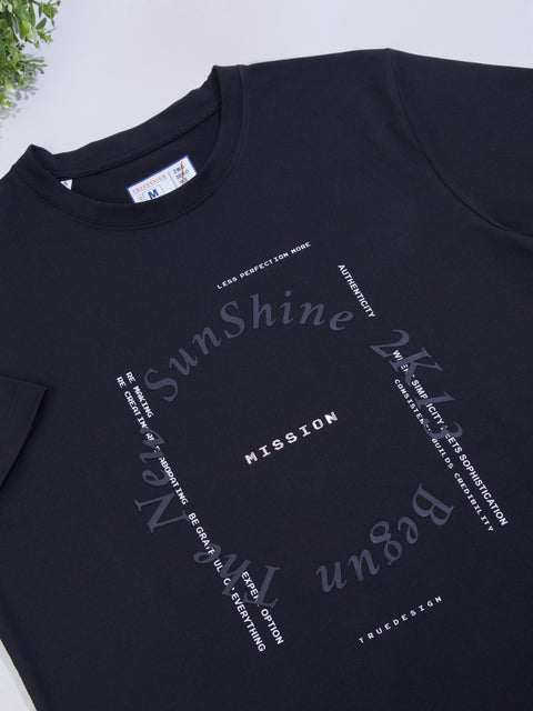 Buy Truedesign Kyoto Half Sleeve Tees Sable Black Online