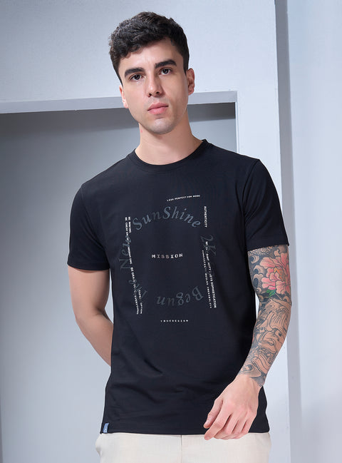 Buy Truedesign Kyoto Half Sleeve Tees Sable Black Online