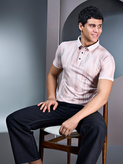 Buy Macro Polo Tshirt AOP Linen Beige Truedesign