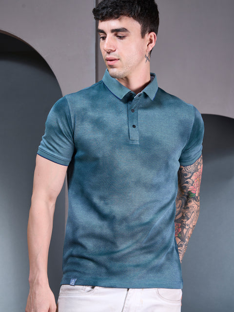 Buy Macro Polo Tshirt AOP Midnight Green Truedesign