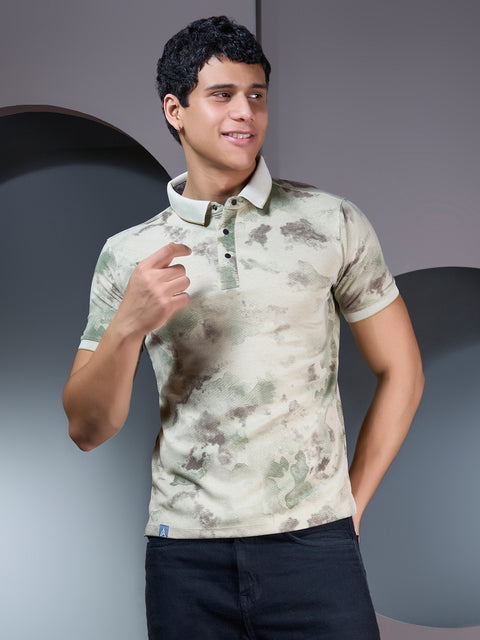 Buy Macro Polo Tshirt AOP Oyster Yellow Truedesign