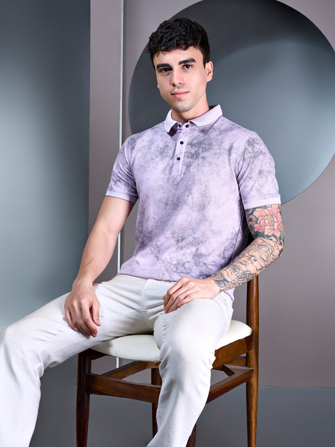 Buy Macro Polo Tshirt AOP Thistle Purple Truedesign