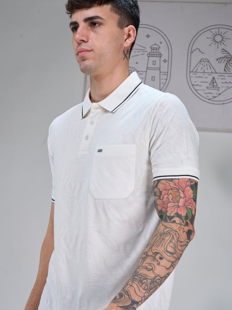 Buy Marble Polo Tshirt Soild Soild White Truedesign