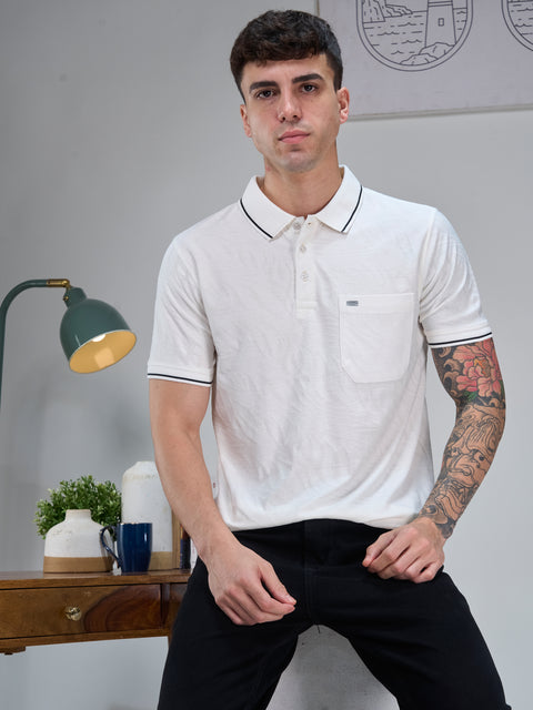 Buy Marble Polo Tshirt Soild Soild White Truedesign