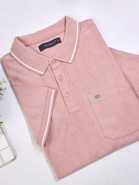 Buy Marble Polo Tshirt Soild Storm Pink Truedesign