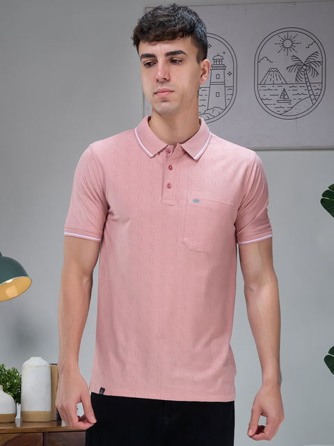 Buy Marble Polo Tshirt Soild Storm Pink Truedesign