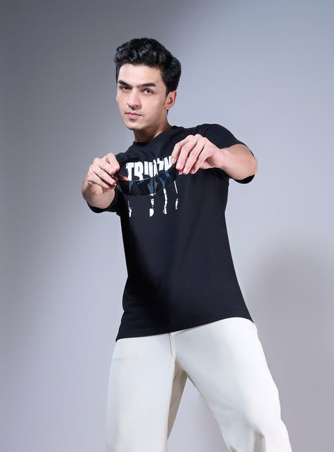 Buy Truedesign Mars Half Sleeve Tees Eerie Black Online