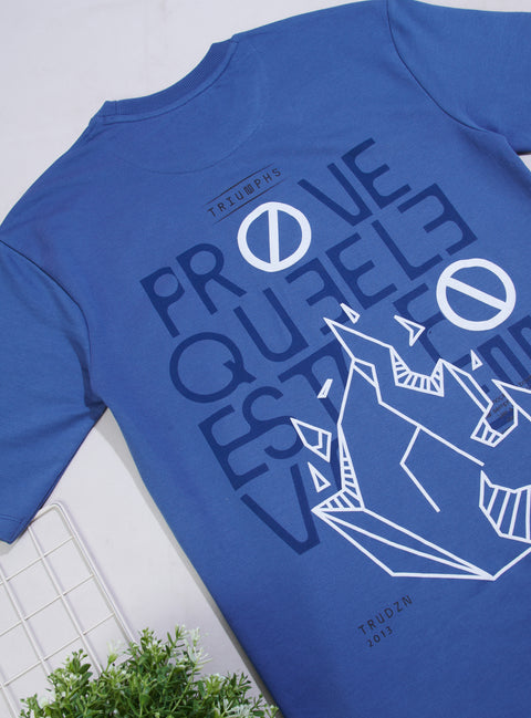 Buy Truedesign Mars Half Sleeve Tees Glaucous Blue Online