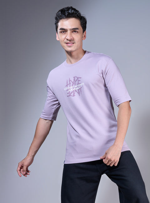 Buy Truedesign Mars Half Sleeve Tees Pale Lilac Online