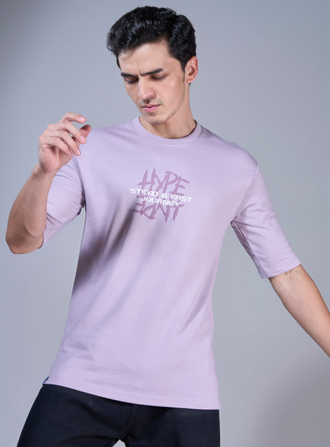 Buy Truedesign Mars Half Sleeve Tees Pale Lilac Online