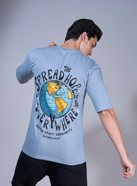 Buy Truedesign Mars Half Sleeve Tees Silver Grey Online