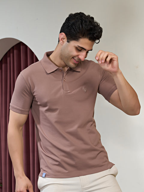 Buy Matrix Polo Tshirt Tuscan Brown Truedesign