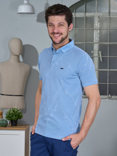 Buy Metro Polo Tshirt Beau Blue Truedesign