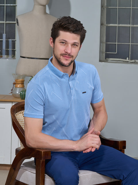 Buy Metro Polo Tshirt Beau Blue Truedesign