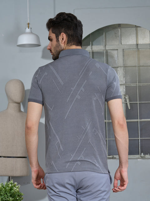 Buy Metro Polo Tshirt Grey Nickel Truedesign