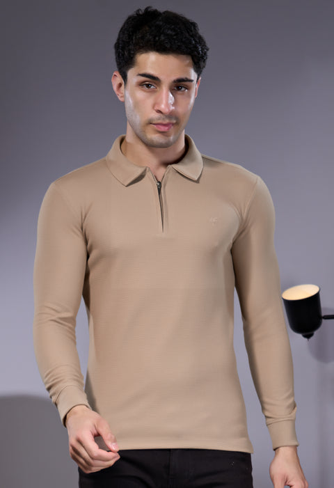 Buy Milan Soild Polo Light Cookie Truedesign