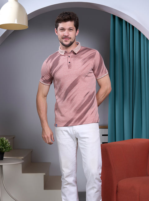 Buy Mist Polo Tshirt AOP Rusty Brown Truedesign