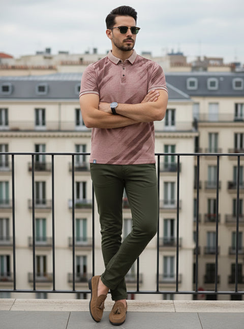 Buy Mist Polo Tshirt AOP Rusty Brown Truedesign