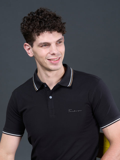 Buy Muse Polo Tshirt Pitch Black Truedesign