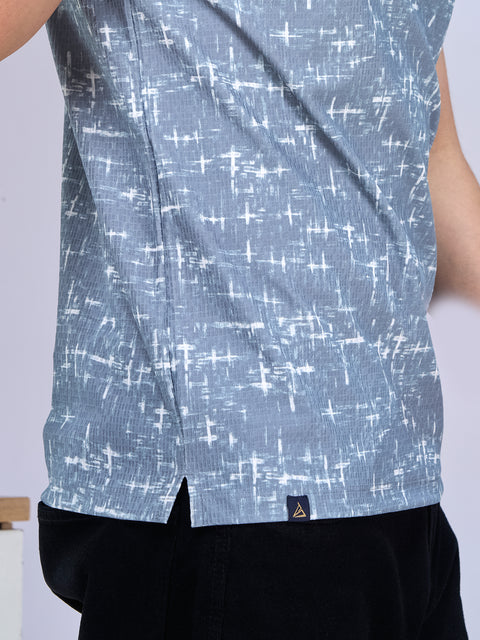 Buy Nero Polo Tshirt AOP Blue Truedesign