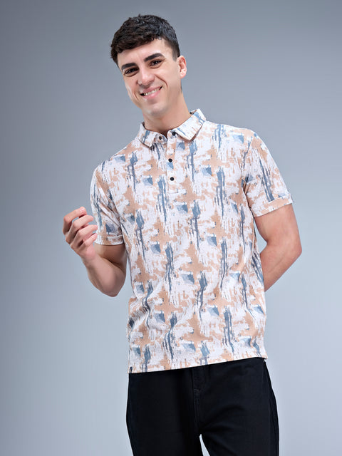 Buy Nero Polo Tshirt AOP Green & Yellow Truedesign