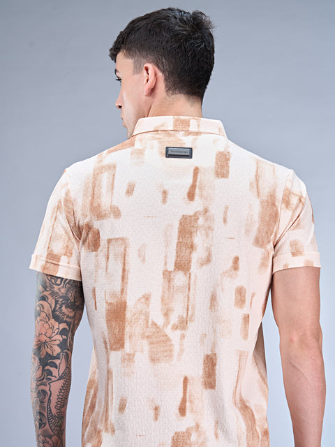 Buy Nero Polo Tshirt AOP Yellow Truedesign