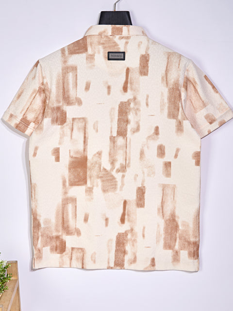 Buy Nero Polo Tshirt AOP Yellow Truedesign